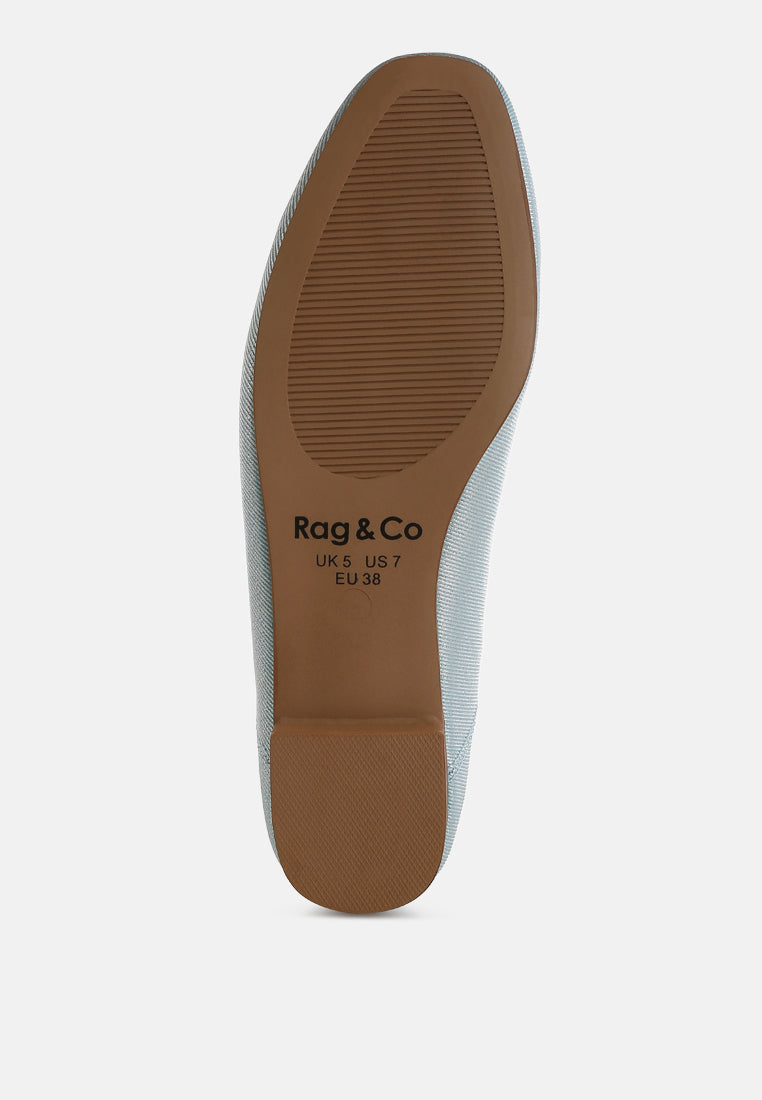  Agshin Metallic Ballet Flats