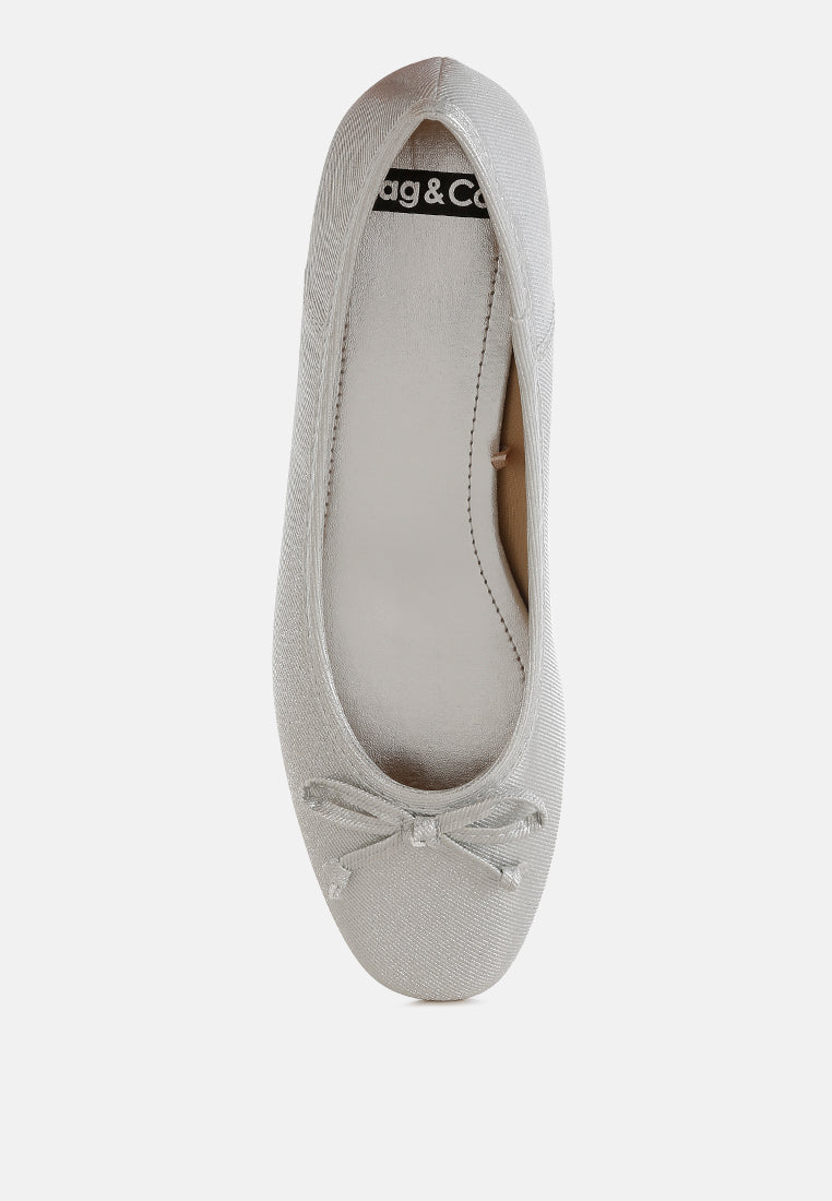  Agshin Metallic Ballet Flats