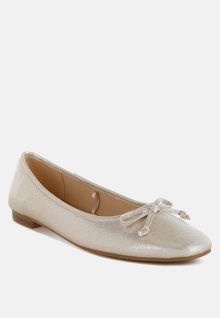  Agshin Metallic Ballet Flats