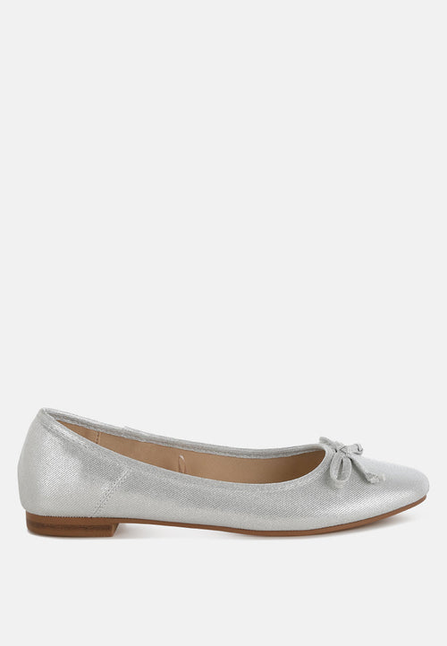  Agshin Metallic Ballet Flats