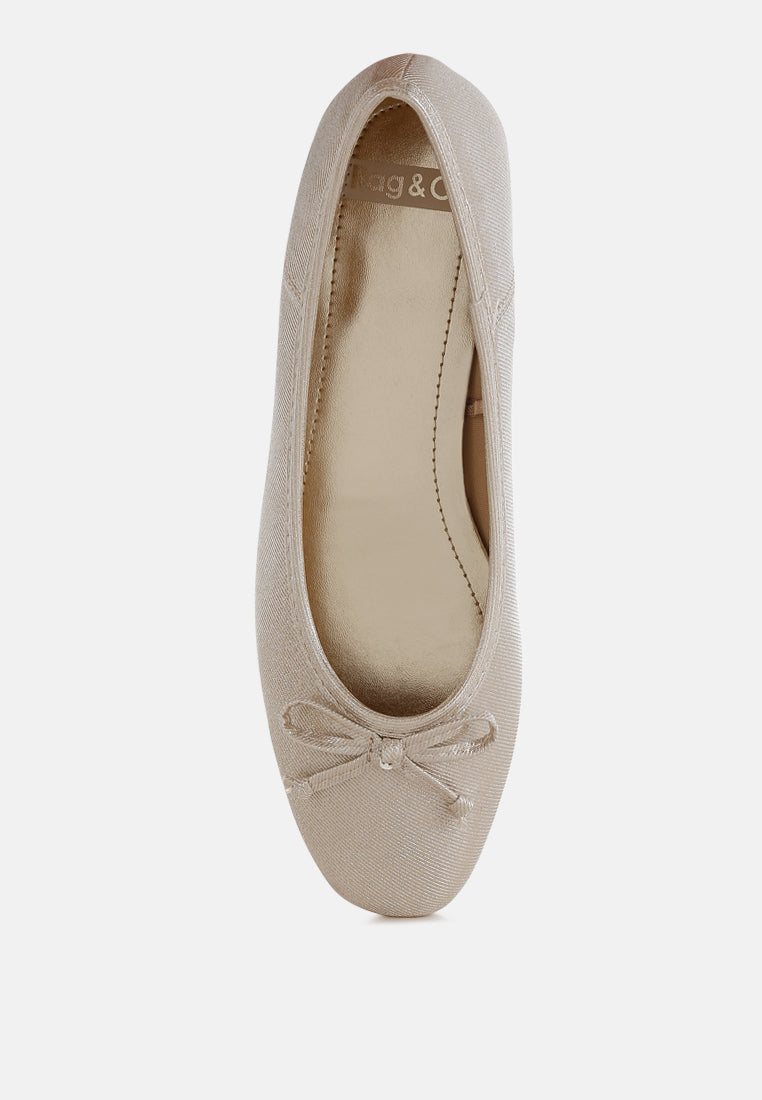  Agshin Metallic Ballet Flats