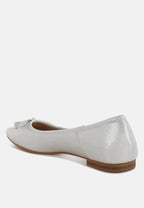  Agshin Metallic Ballet Flats