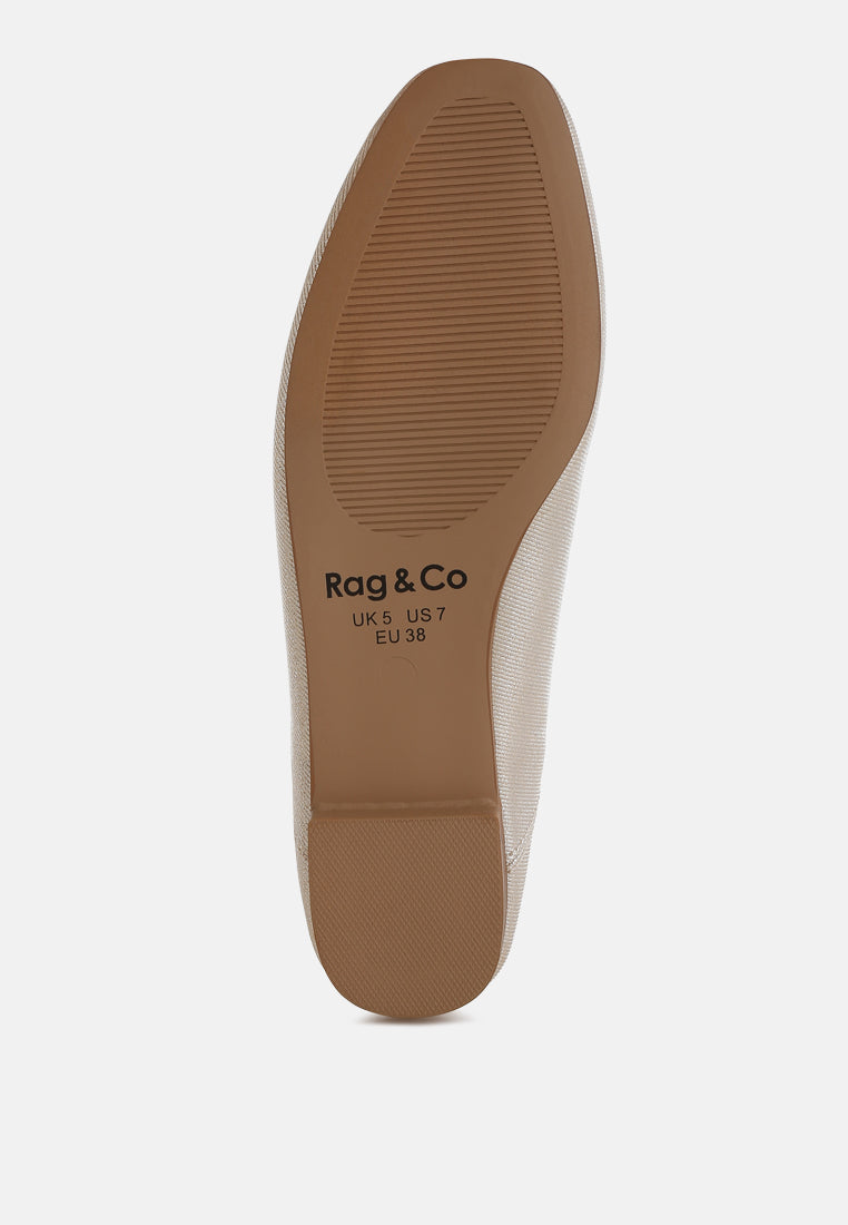  Agshin Metallic Ballet Flats