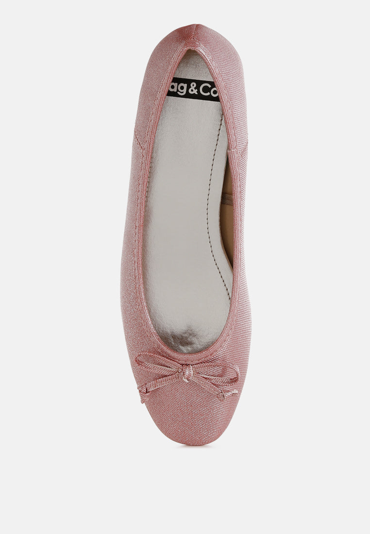  Agshin Metallic Ballet Flats