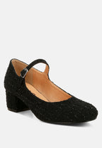  Antara Tweed Mary Jane Sandals