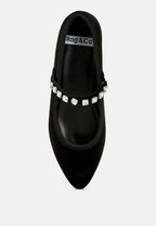  Aralia Velvet Mary Jane Ballerinas