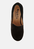  Astra Block Heel Genuine Suede Loafers