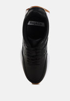  Athion Studded Real Leather Sneakers