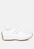 Athion Studded Real Leather Sneakers