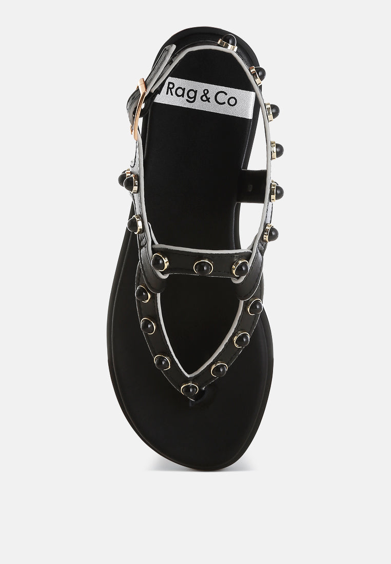  Avens Pearl Rivet Studded Flats