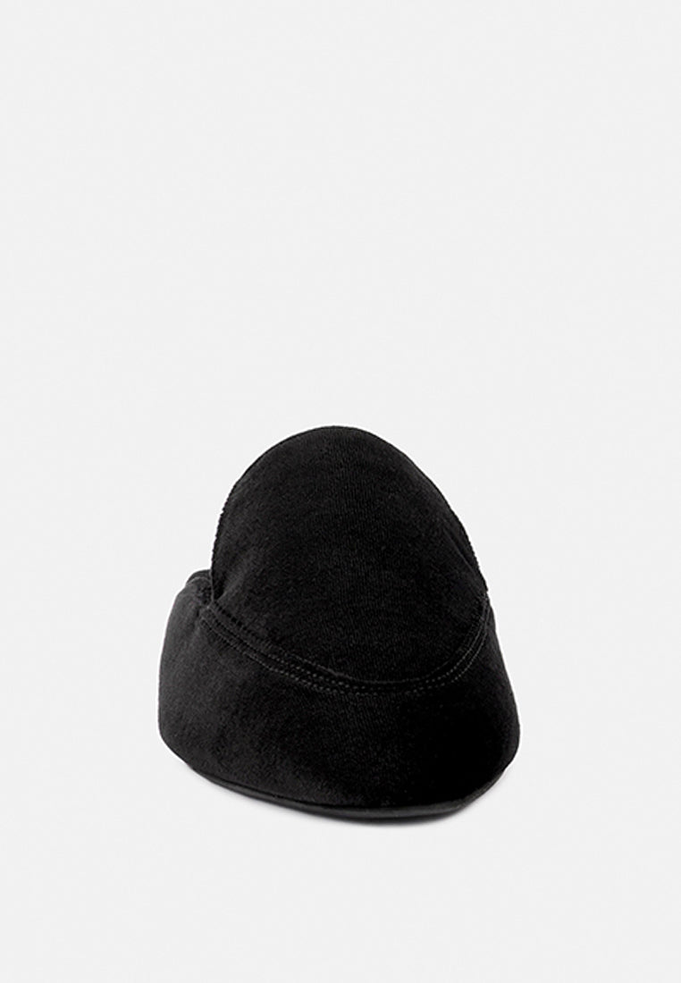  BATISTE Black Velvet Handcrafted Mules