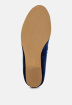  Bastian Fur Detail Velvet Loafers