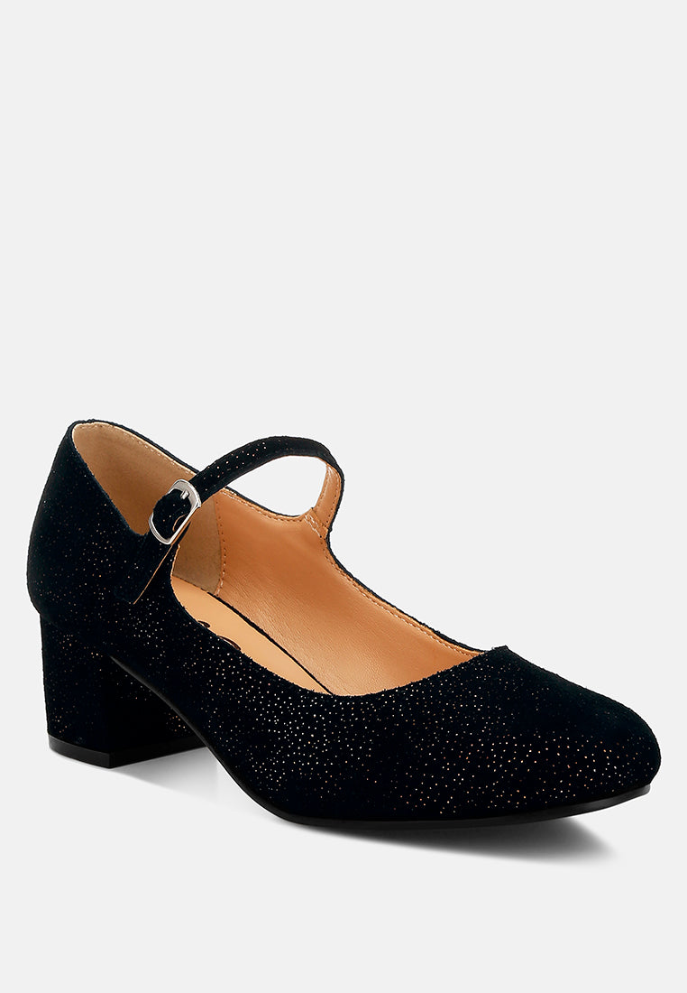  Bettola Shimmer Suede Mary Jane Sandals
