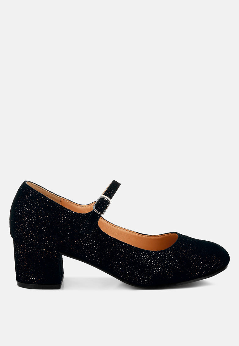  Bettola Shimmer Suede Mary Jane Sandals