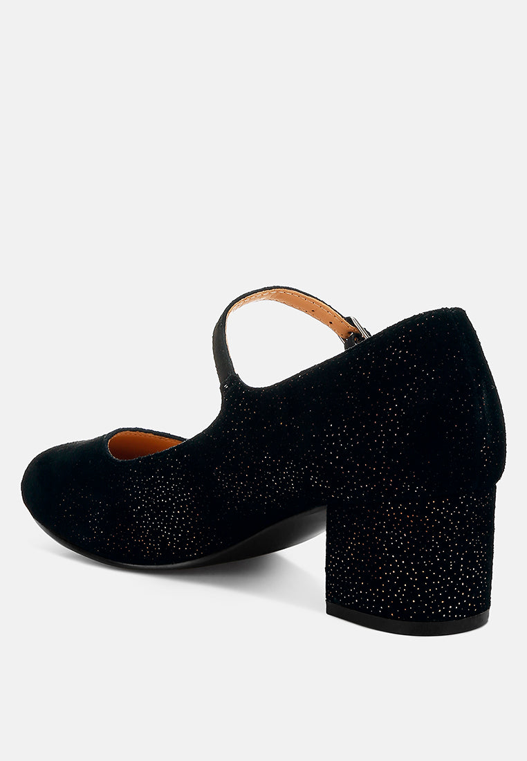 Bettola Shimmer Suede Mary Jane Sandals