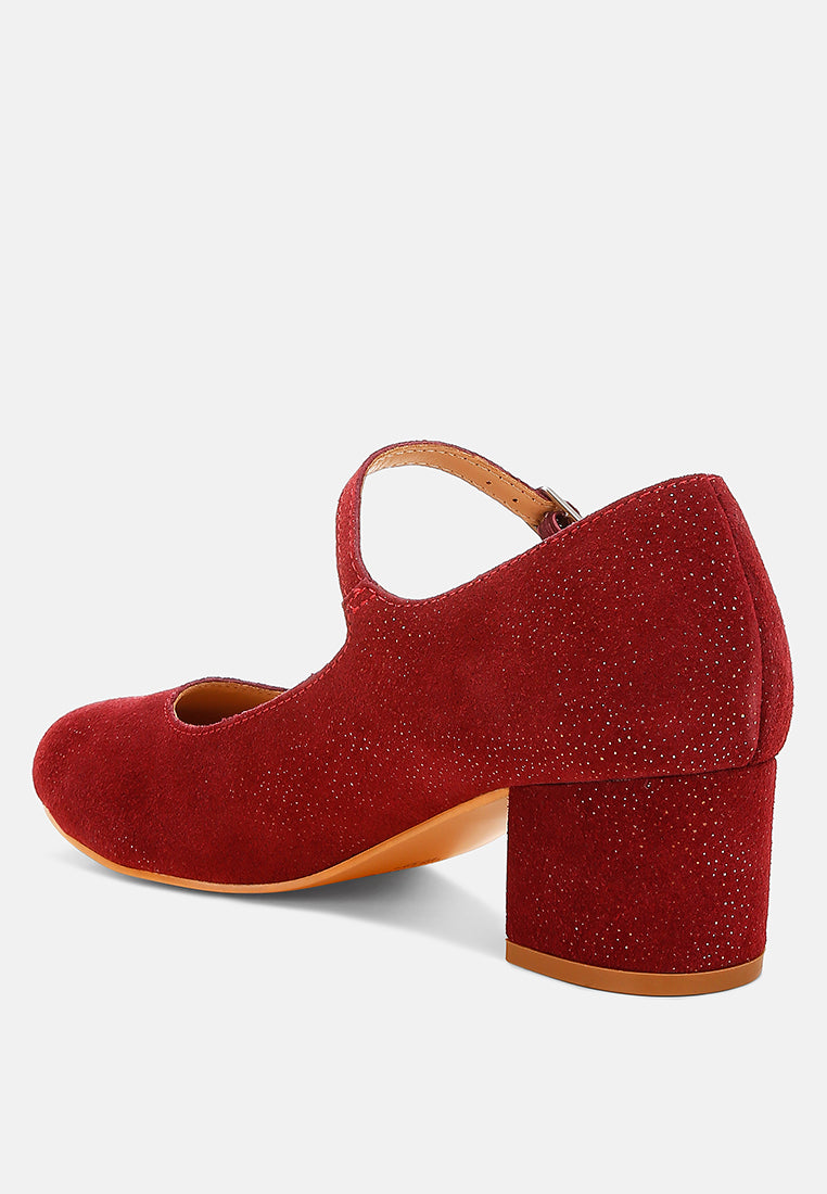  Bettola Shimmer Suede Mary Jane Sandals