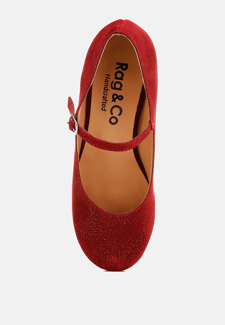  Bettola Shimmer Suede Mary Jane Sandals