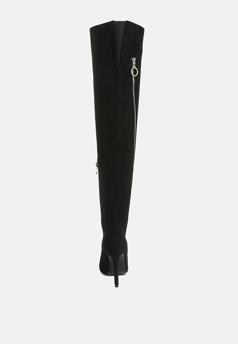  TSARINA Black Zip Around Long Boot