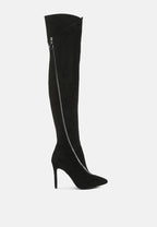  TSARINA Black Zip Around Long Boot