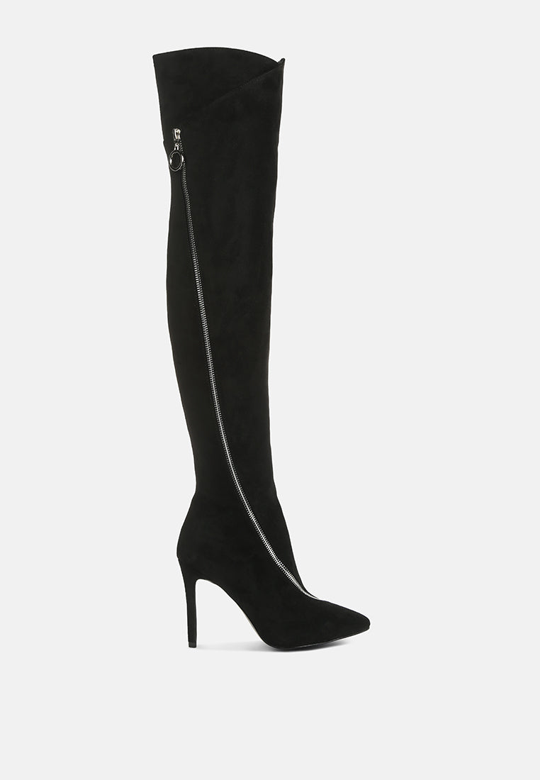  TSARINA Black Zip Around Long Boot