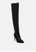  TSARINA Black Zip Around Long Boot
