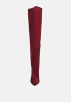  TSARINA Burgundy Zip Around Long Boot