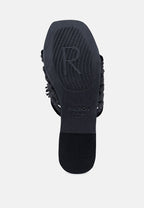  CEDAR Handwoven Natural Black Tassel Flats