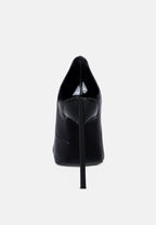  COCKTAIL Buckle Embellished Stiletto Pump Shoes In Black