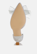  Cadell Bow Detail Satin Sandals