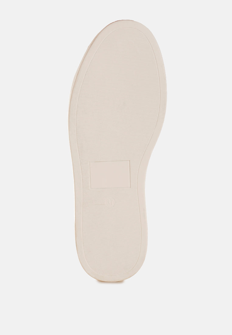  Cincinati Metallic Pleather Chunky Sneakers