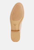  Corleone Pleather Stacked Heel Loafers