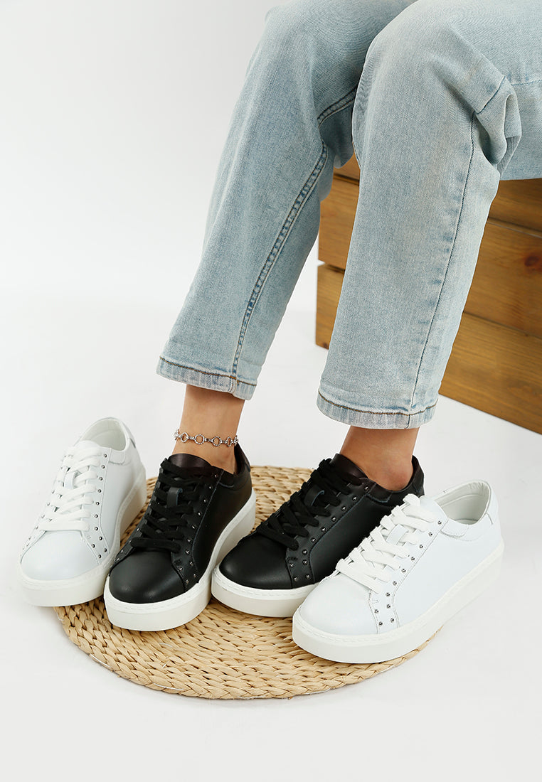  Strider Studs Embellished Chunky Sneakers