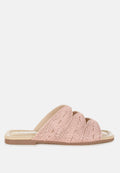  Daisy Doe Raffia Square Toe Flats