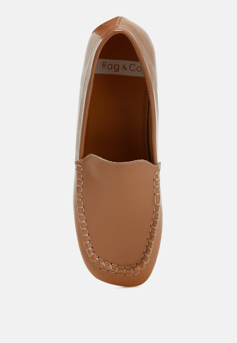  Dama Patent Pleather Loafers