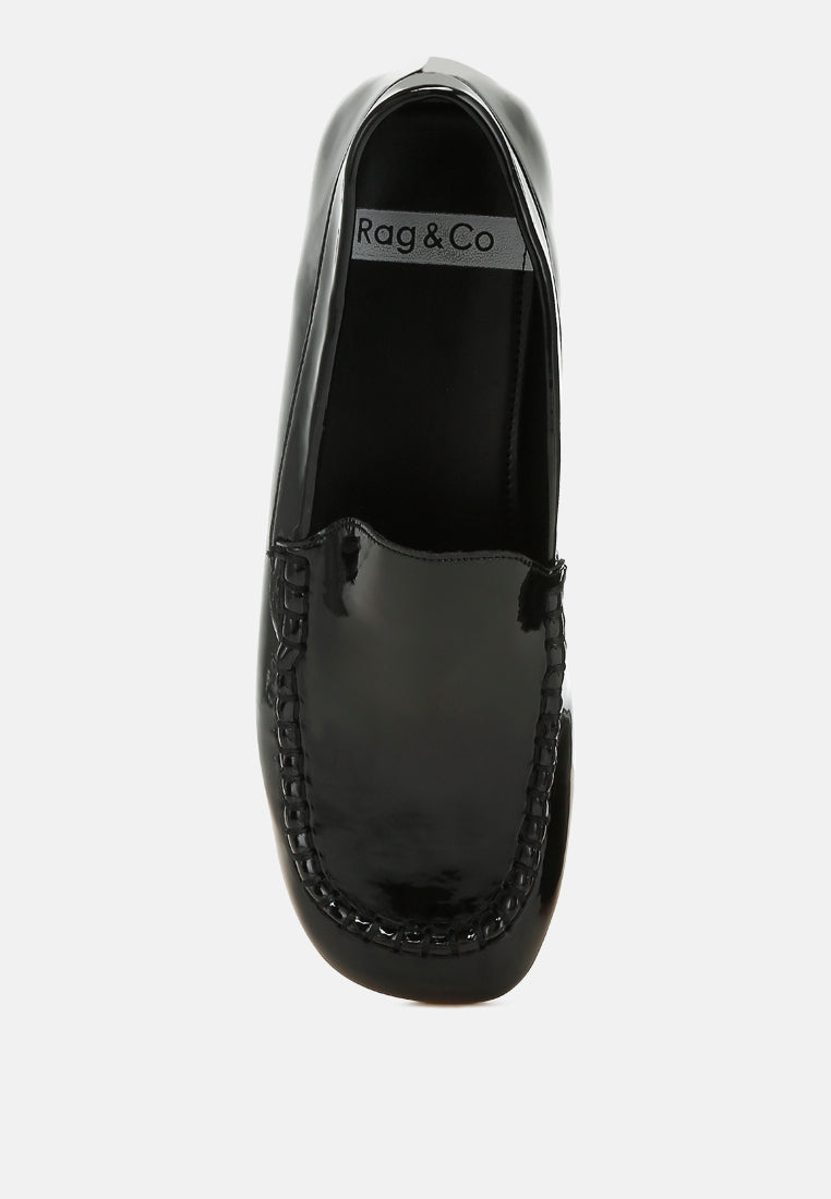  Dama Patent Pleather Loafers