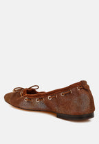  Darlow Drawstring Bow Ballerinas