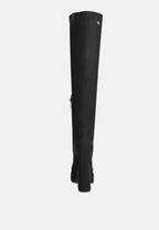  CYBER-PUNK High Platform Long Boots In Black