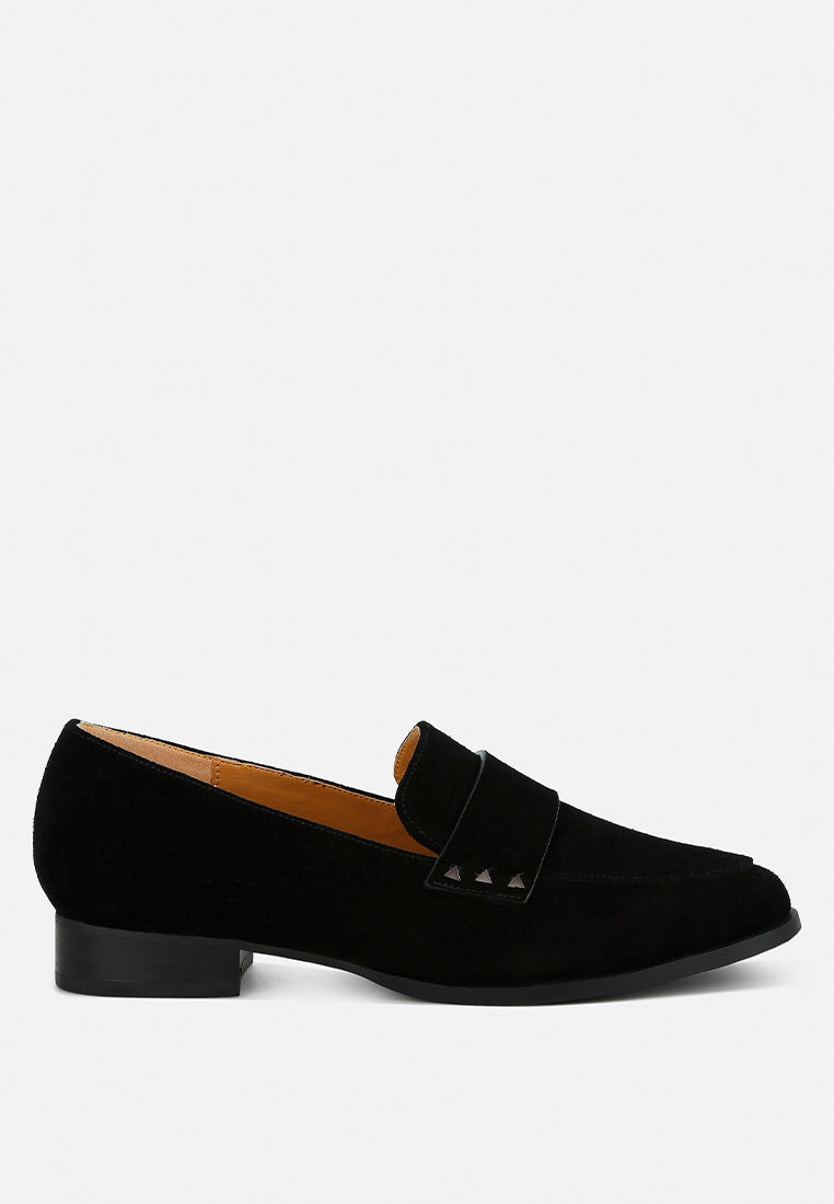  Durance Studded Genuine Suede Loafers