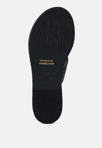  EUDORA Embellished Black Slip-ons