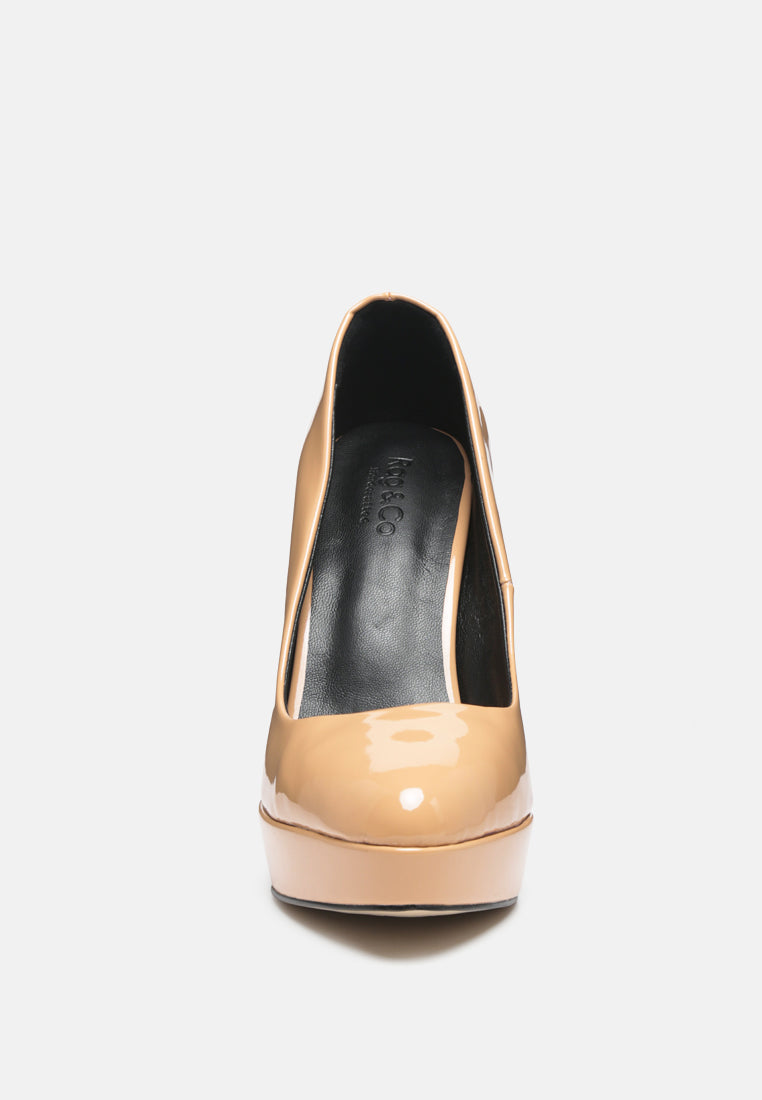  FAUSTINE Latte Stiletto Pump Sandals
