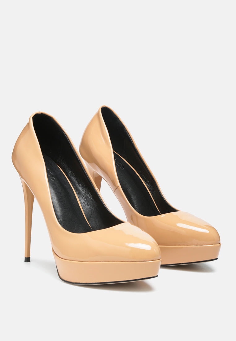  FAUSTINE Latte Stiletto Pump Sandals