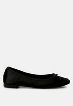  Fearless Satin Bow Embellished Ballerinas