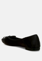  Fearless Satin Bow Embellished Ballerinas