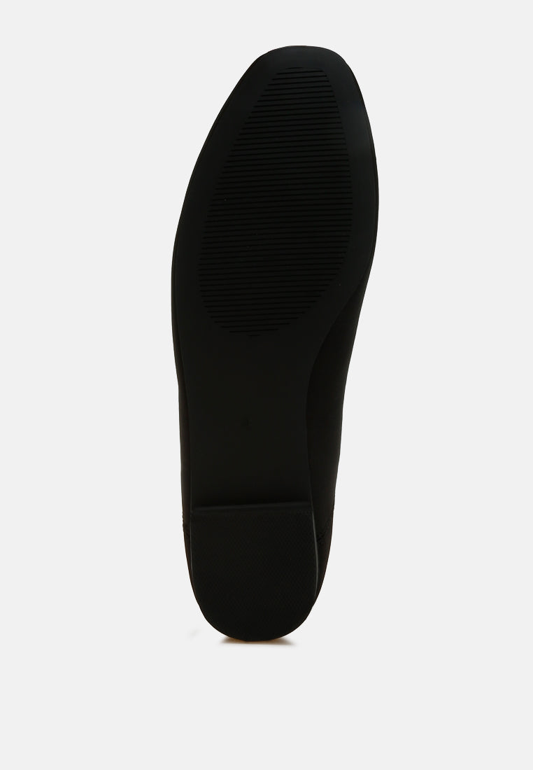  Fearless Satin Bow Embellished Ballerinas