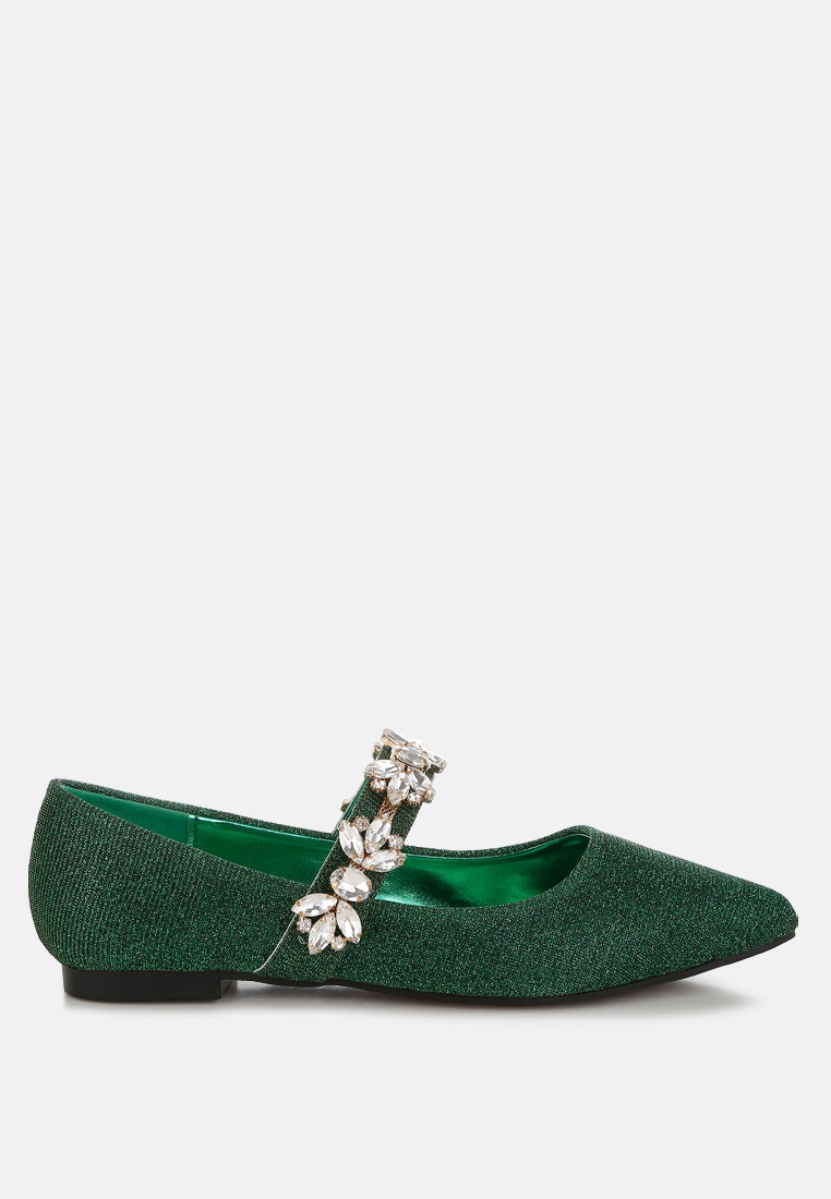  Flavia Diamante Brooch Glitter Ballerinas