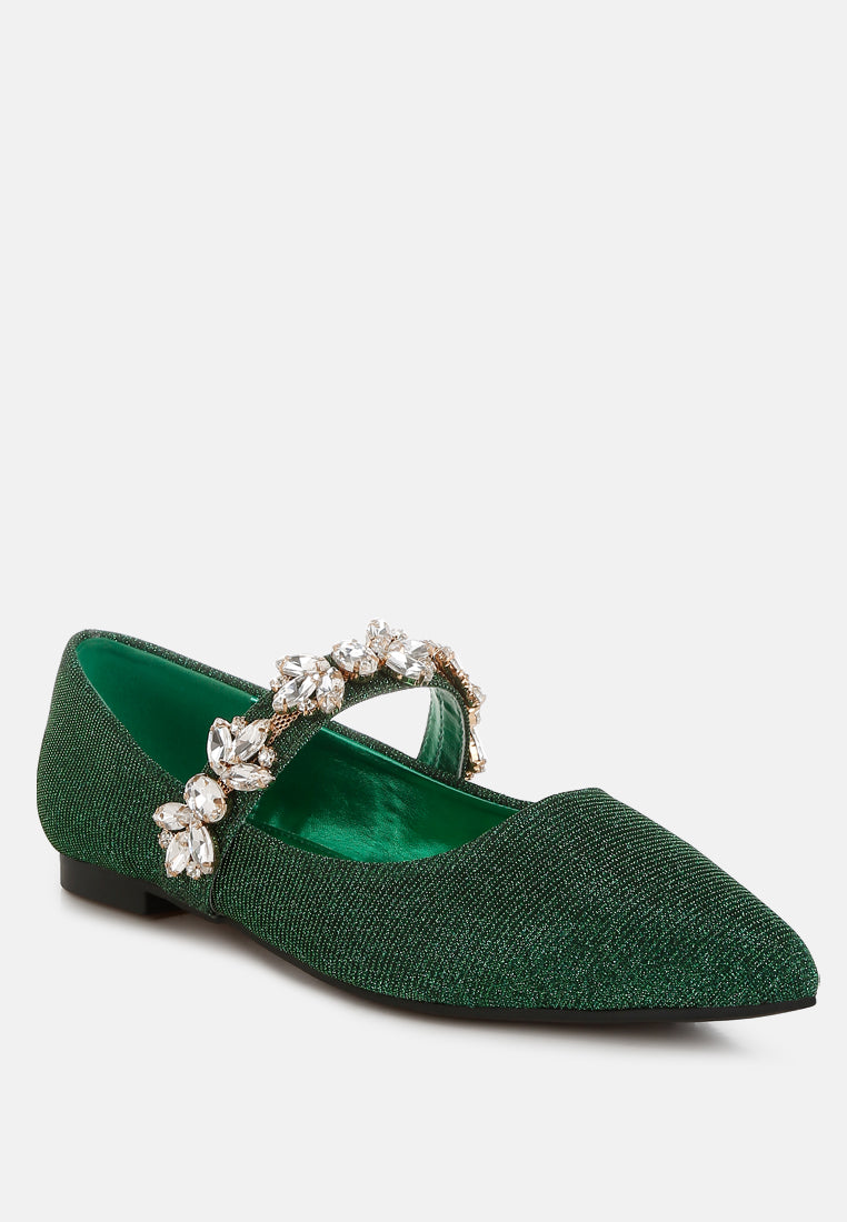  Flavia Diamante Brooch Glitter Ballerinas