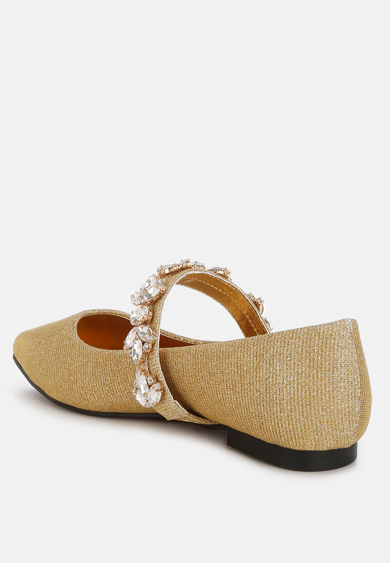  Flavia Diamante Brooch Glitter Ballerinas