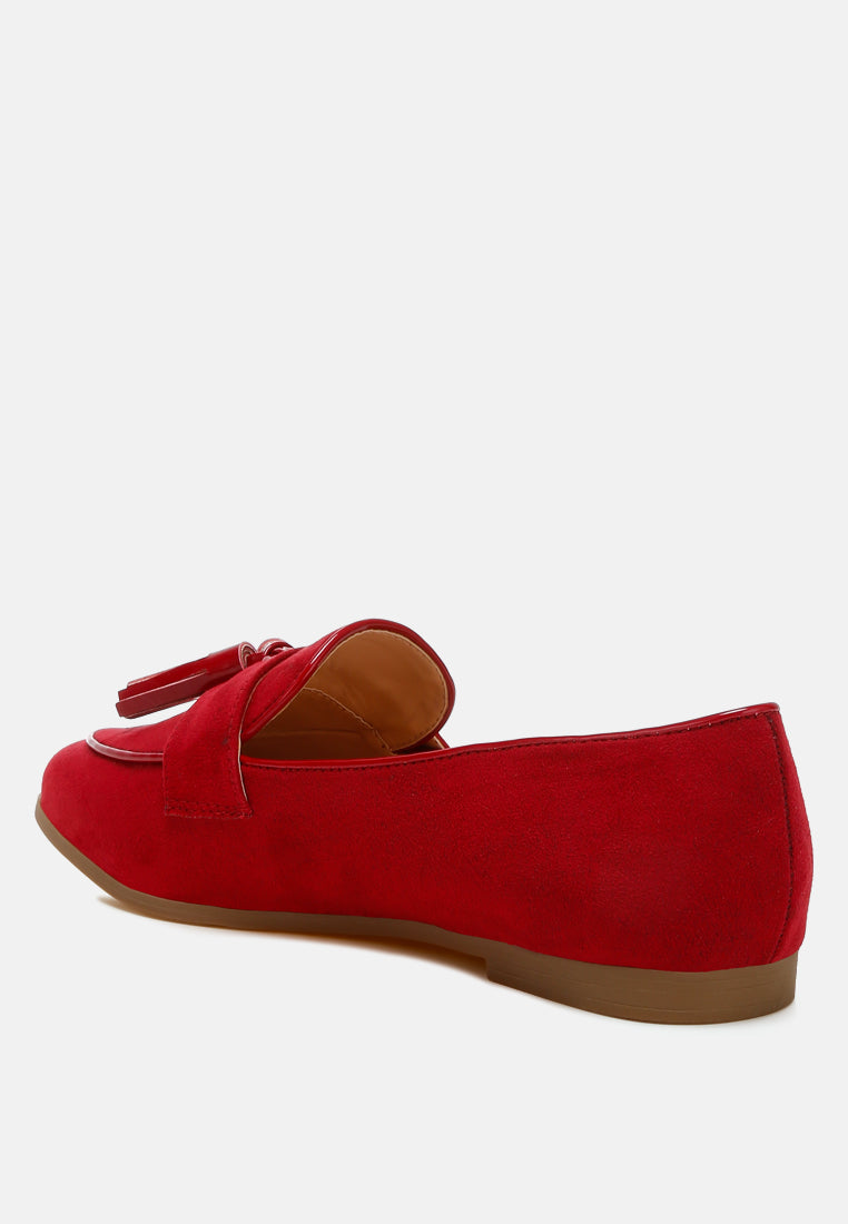  Folklore Micro Suede Tassel Loafers