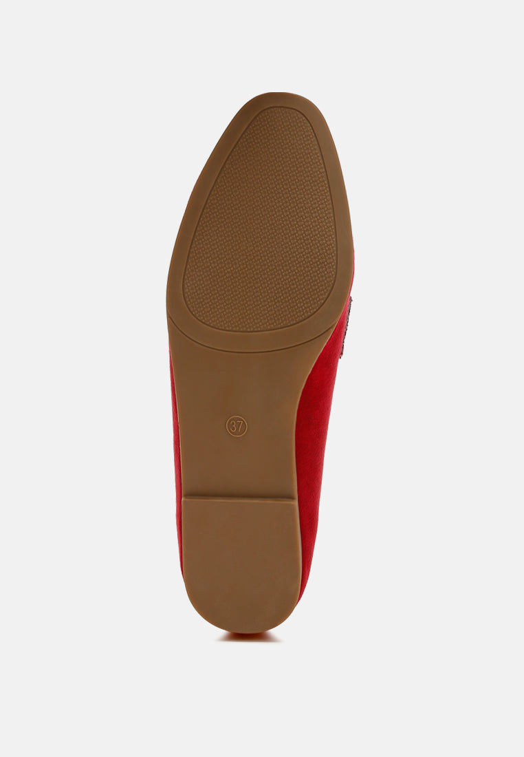  Folklore Micro Suede Tassel Loafers