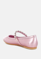  Gloxinia Metallic Mary Jane Ballerinas